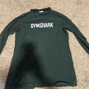 Men’s long sleeve Gymshark shirt green size small